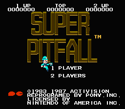 Super Pitfall title screenshot